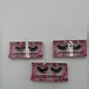 New Moira 3D Effect Bionic Vegan Faux Mink Lashes 06 Wish Set of 3